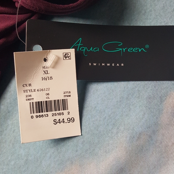 Aqua Green High Neck Swim Romper with Pockets - Picture 8 of 10